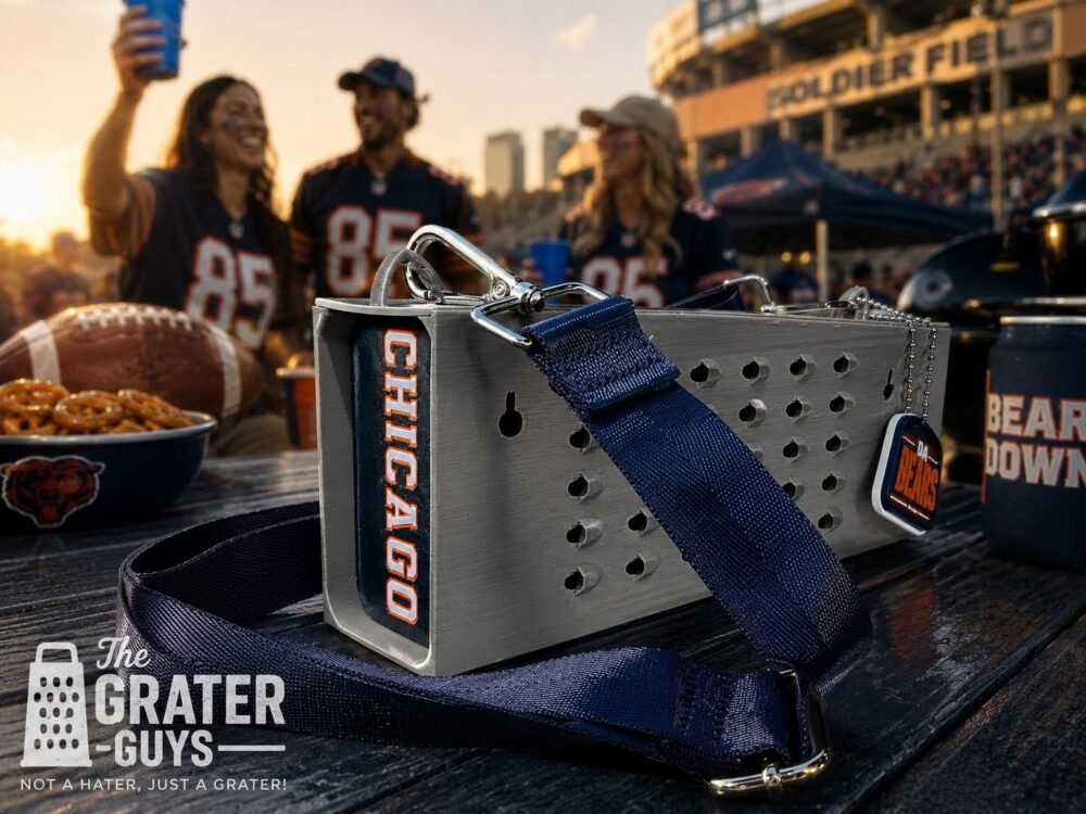 chicago bears themed grater purse