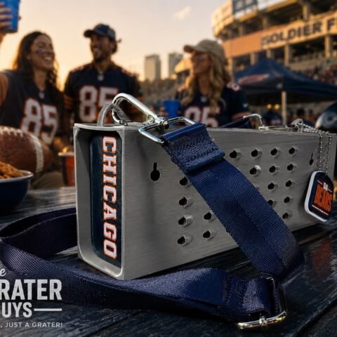 chicago bears themed grater purse